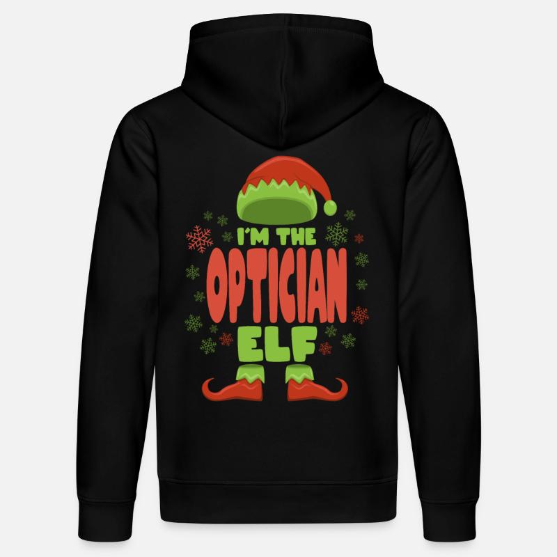 Opticien Elfe de Noël - Sweat à capuche bio DRUMMER Stanley/Stella Unisexe - noir