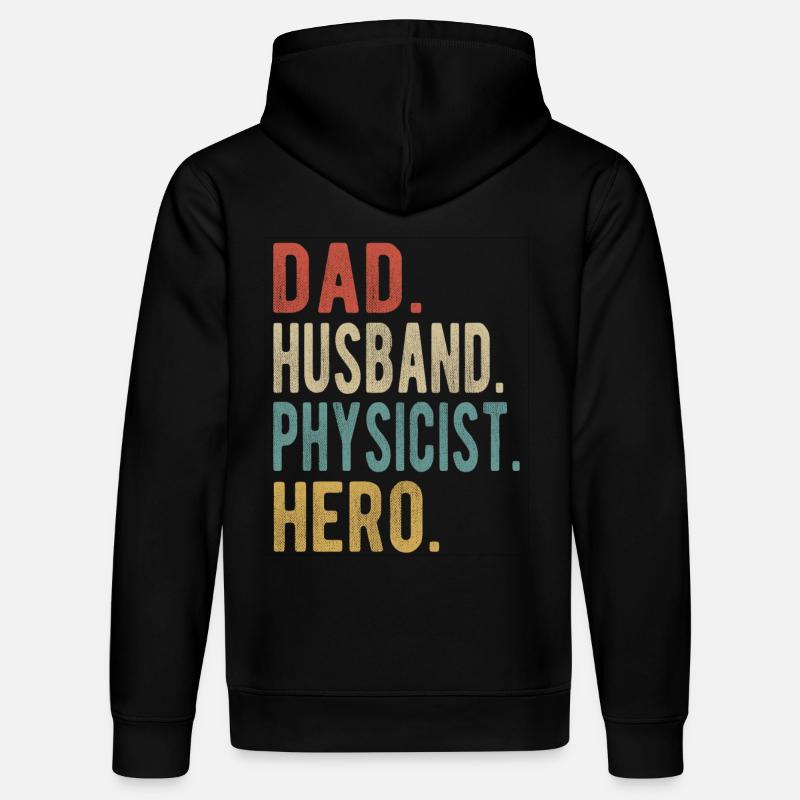 Physiker Papa Ehemann Held - Stanley/Stella Unisex Bio-Hoodie DRUMMER  - Schwarz