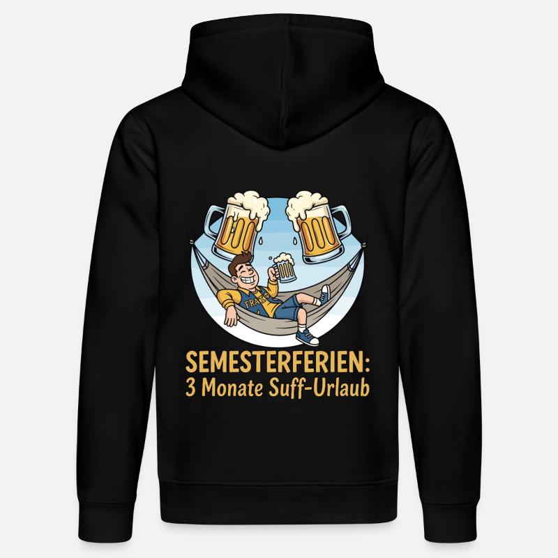 Vacances semestrielles : Vacances alcoolisées - Sweat à capuche bio DRUMMER Stanley/Stella Unisexe - noir