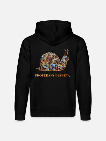 Skynd dig med tiden Latin Snail E 85 - Stanley/Stella DRUMMER økologisk unisex-hoodie - sort