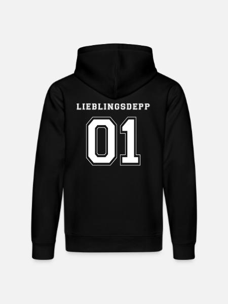 LIEBLINGSDEPP 01 - WHITE EDITION - Stanley/Stella Unisex Bio-Hoodie DRUMMER  - Schwarz