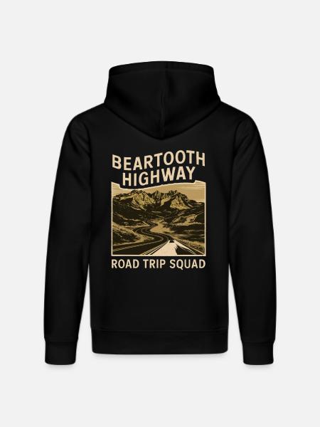 Beartooth Highway Road Trip Squad - Stanley/Stella DRUMMER Unisex Organic Hoodie - black