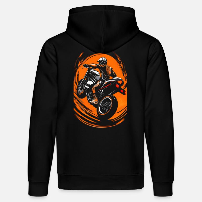 Motards Motards - Sweat à capuche bio DRUMMER Stanley/Stella Unisexe - noir
