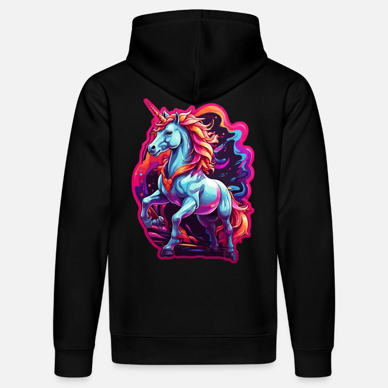 Licorne - Sweat à capuche bio DRUMMER Stanley/Stella Unisexe - noir