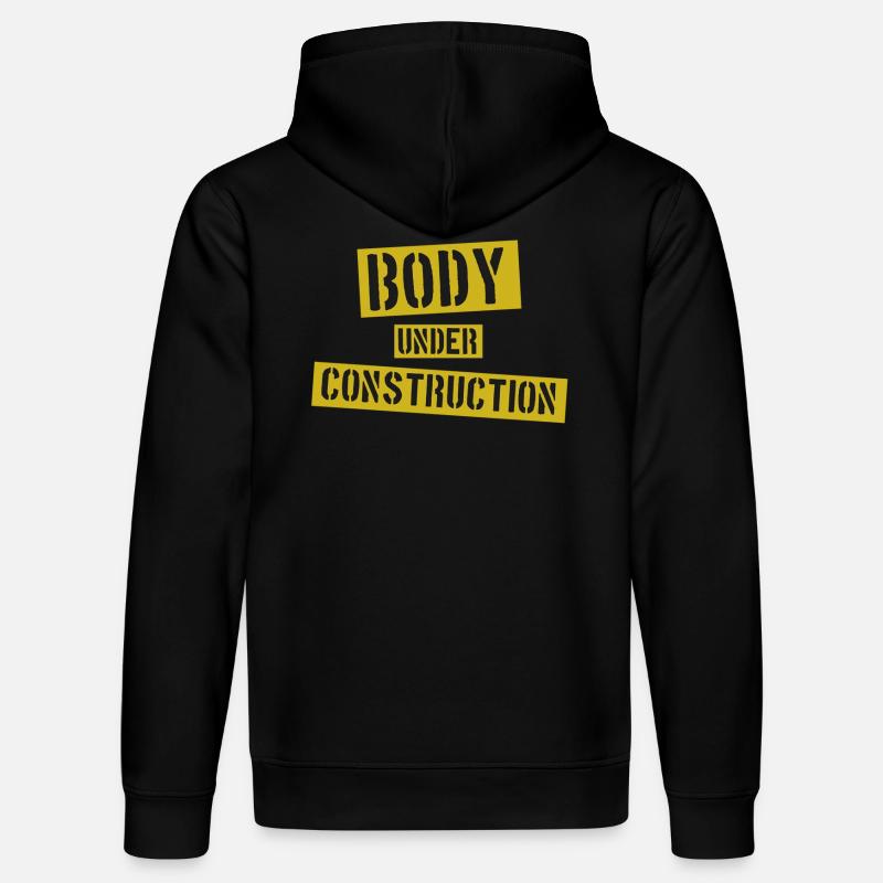Body under Construction - Stanley/Stella Unisex Bio-Hoodie DRUMMER  - Schwarz