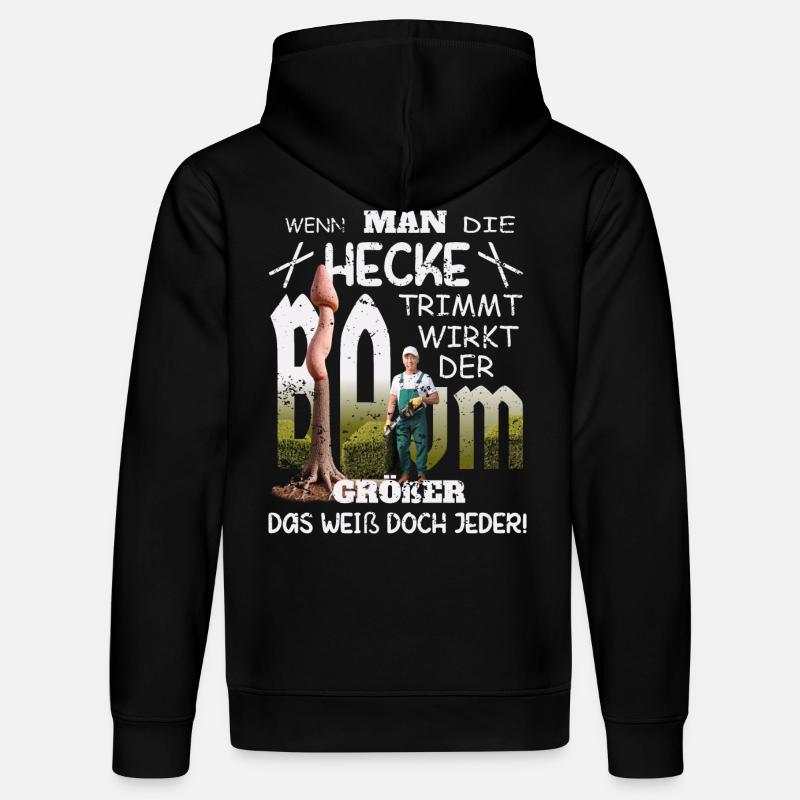 Großer Penis Baum - Stanley/Stella Unisex Bio-Hoodie DRUMMER  - Schwarz