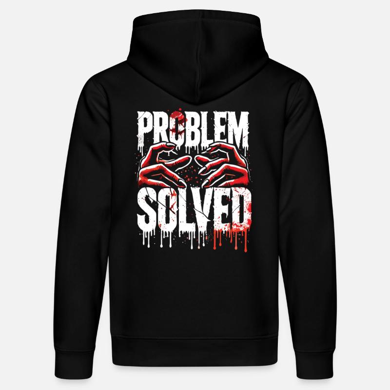 Shocking Solution - Problem Solved - Stanley/Stella DRUMMER Unisex Organic Hoodie - black