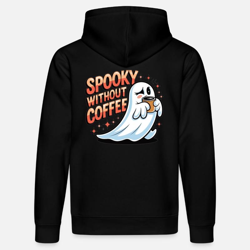 Effrayant sans café ? Impossible! - Sweat à capuche bio DRUMMER Stanley/Stella Unisexe - noir