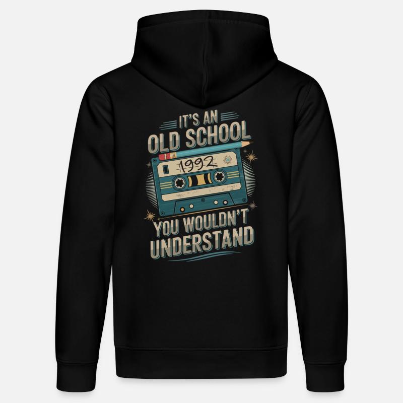 Retro Vibes – Édition 1992 - Sweat à capuche bio DRUMMER Stanley/Stella Unisexe - noir