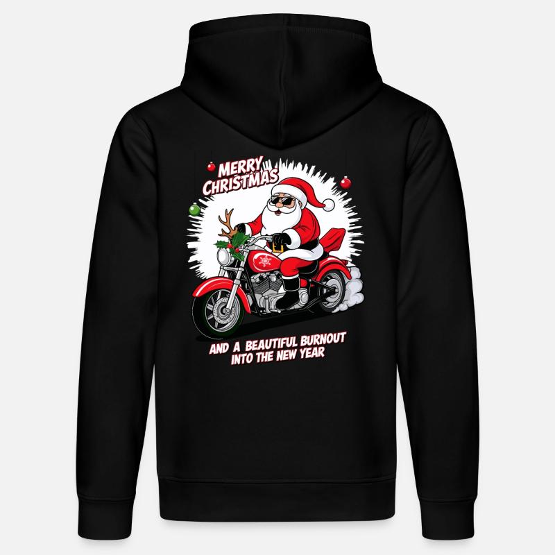 Père Noël à bascule - Sweat à capuche bio DRUMMER Stanley/Stella Unisexe - noir