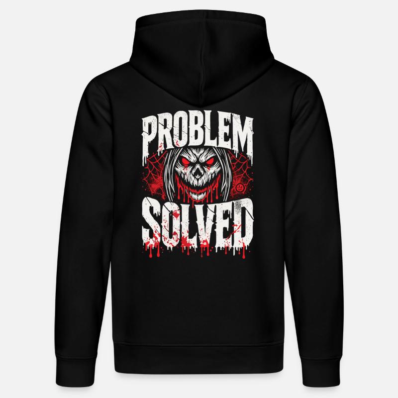 Bloody Solution - Problem Solved - Stanley/Stella DRUMMER Unisex Organic Hoodie - black