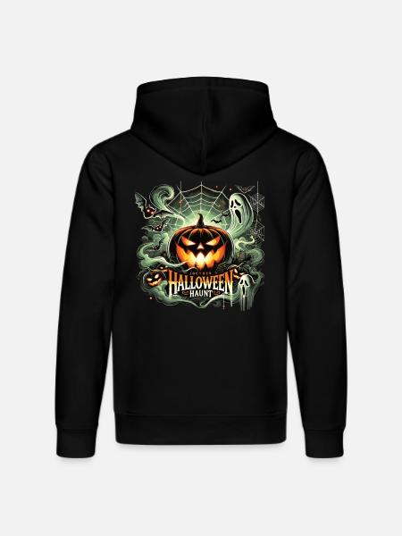 Scary pumpkin fun - Stanley/Stella DRUMMER Unisex Organic Hoodie - black
