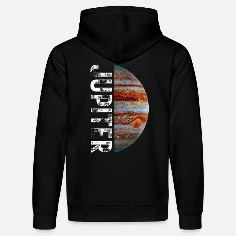 Jupiter planète système solaire - Sweat à capuche bio DRUMMER Stanley/Stella Unisexe - noir