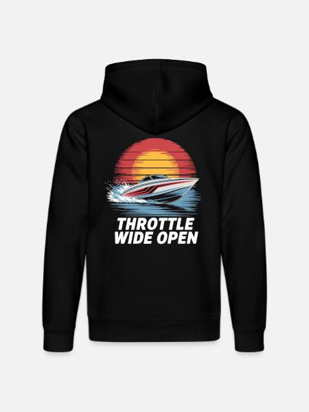 Speedboot Abenteuer Shirt - Stanley/Stella Unisex Bio-Hoodie DRUMMER - Schwarz