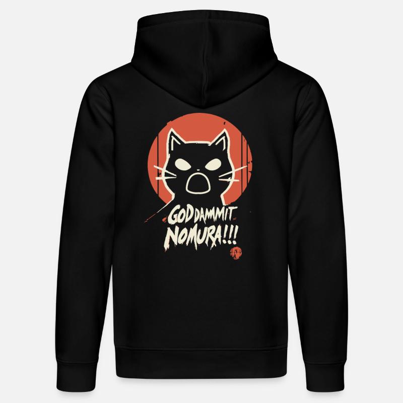 Goddammit Nomura – Katzen Design - Sweat à capuche bio DRUMMER Stanley/Stella Unisexe - noir