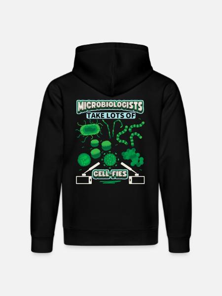 Microbiologist, Microbiology, funny saying, Pun - Stanley/Stella DRUMMER Unisex Organic Hoodie - black