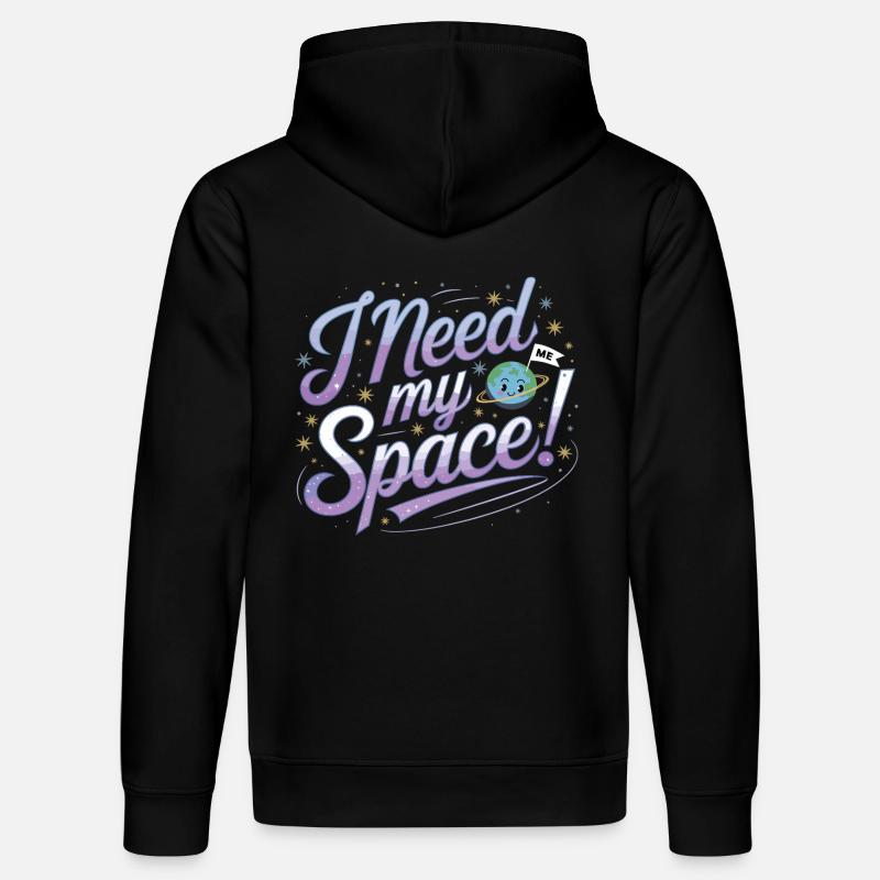 I Need My Space - Stanley/Stella Unisex Bio-Hoodie DRUMMER  - Schwarz