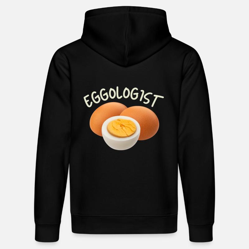 Ei, Eier, lustiger Spruch - Stanley/Stella Unisex Bio-Hoodie DRUMMER  - Schwarz