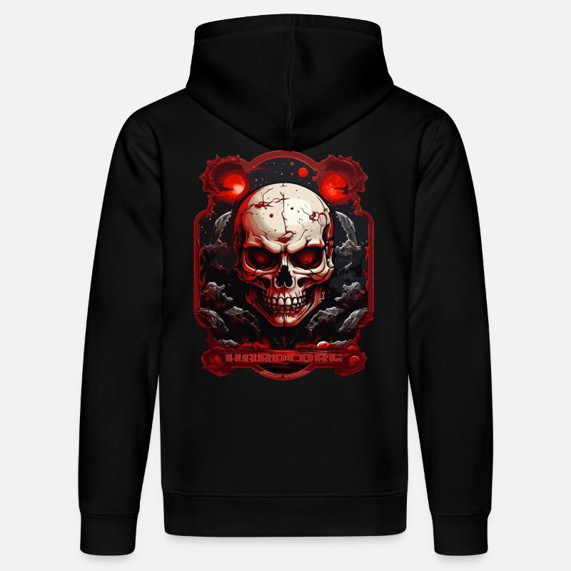 Hardcore - Sweat à capuche bio DRUMMER Stanley/Stella Unisexe - noir