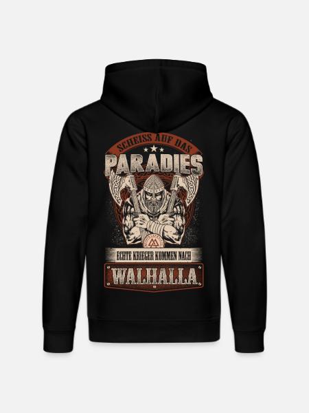 Auf nach Walhalla - Stanley/Stella Unisex Bio-Hoodie DRUMMER - Schwarz