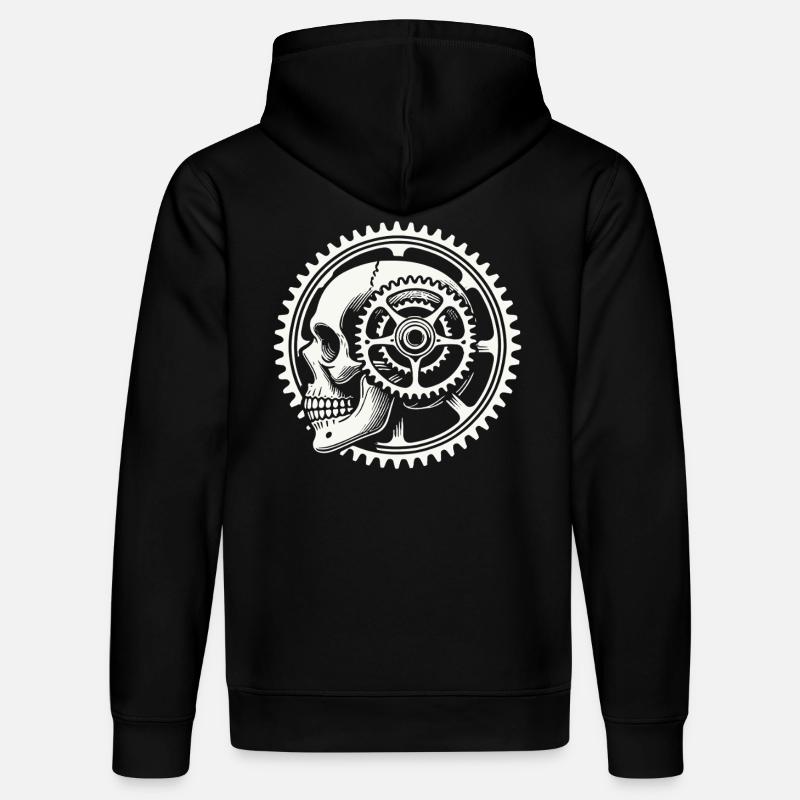 Vélo Skull Gear Adventure - Sweat à capuche bio DRUMMER Stanley/Stella Unisexe - noir