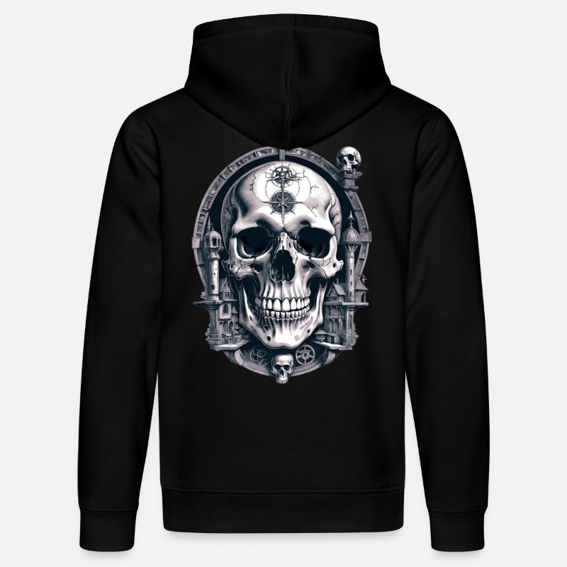 Crâne - Sweat à capuche bio DRUMMER Stanley/Stella Unisexe - noir