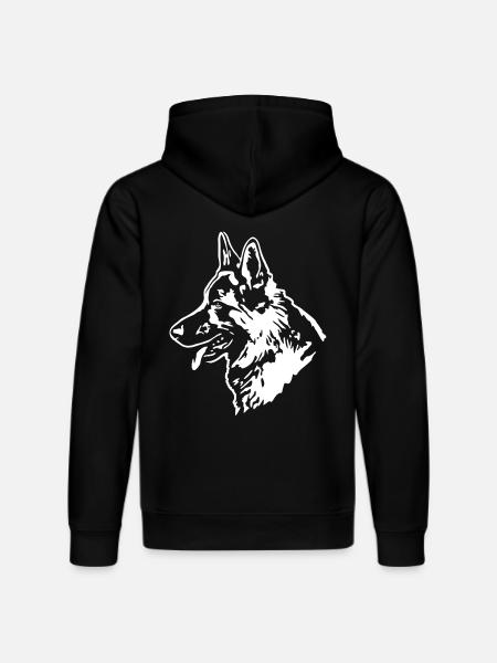 319 deutscher Schäferhund - Stanley/Stella Unisex Bio-Hoodie DRUMMER - Schwarz
