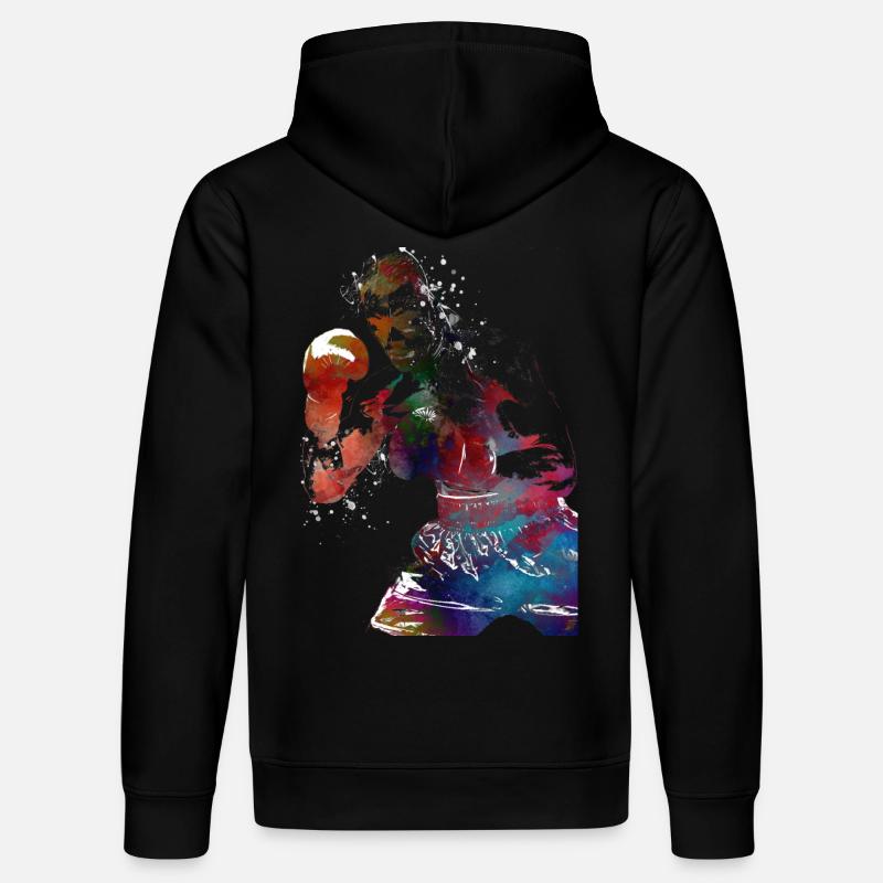 Boxe sportive #boxing - Sweat à capuche bio DRUMMER Stanley/Stella Unisexe - noir