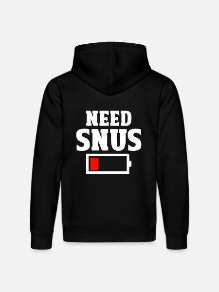 Snus - Stanley/Stella DRUMMER Unisex Organic Hoodie - black
