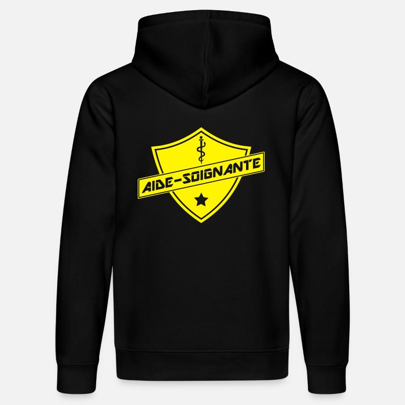 blason aide-soignante - Sweat à capuche bio DRUMMER Stanley/Stella Unisexe - noir