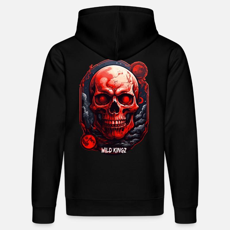 Crâne - Sweat à capuche bio DRUMMER Stanley/Stella Unisexe - noir