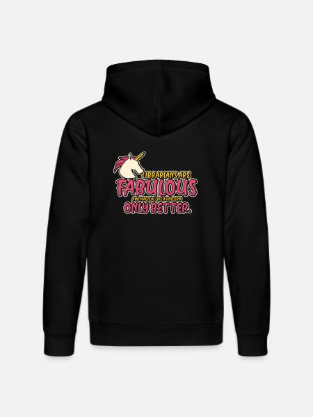 librarian - Stanley/Stella DRUMMER Unisex Organic Hoodie - black