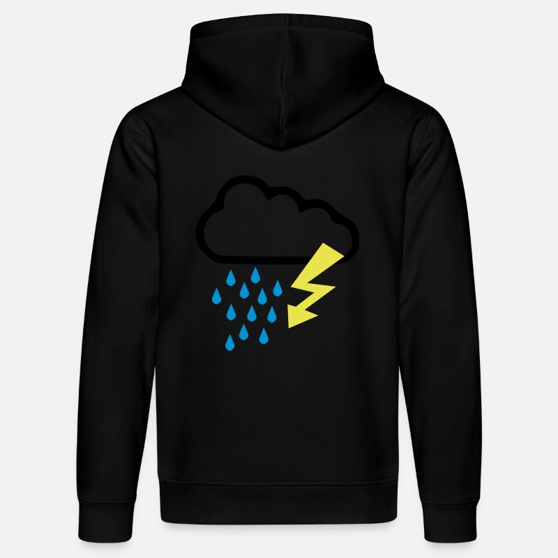 Orage - Temps - Flash - Sweat à capuche bio DRUMMER Stanley/Stella Unisexe - noir