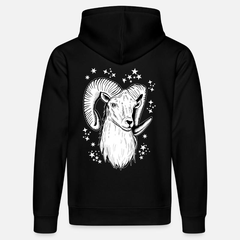 Astrologie Bélier Anniversaire - Sweat à capuche bio DRUMMER Stanley/Stella Unisexe - noir