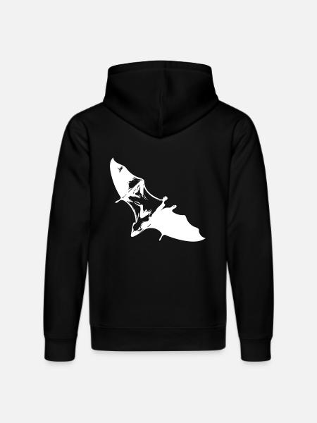 Gliding flying fox - Stanley/Stella DRUMMER Unisex Organic Hoodie - black