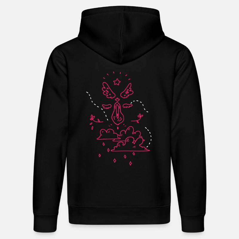 cute doodles - Sweat à capuche bio DRUMMER Stanley/Stella Unisexe - noir