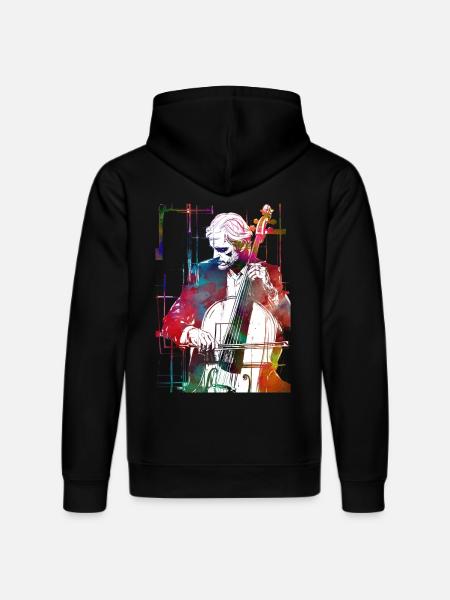 Doubble-Bass-Musikkunst - Stanley/Stella Unisex Bio-Hoodie DRUMMER  - Schwarz