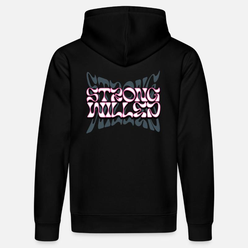 Willensstark - Stanley/Stella Unisex Bio-Hoodie DRUMMER  - Schwarz