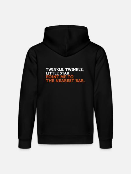 Where is the nearest bar? - Stanley/Stella DRUMMER Unisex Organic Hoodie - black