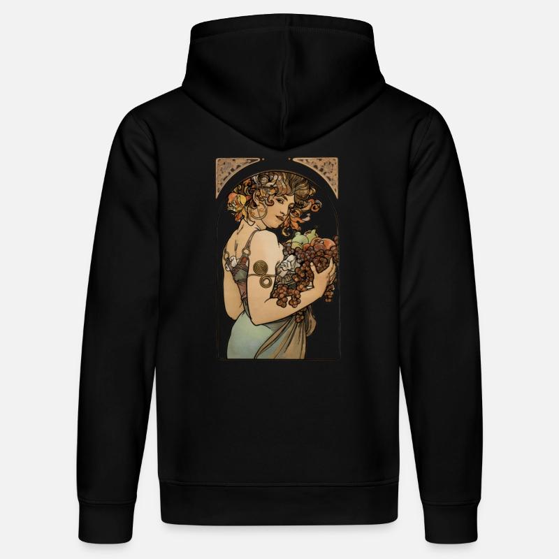 Alfons Mucha - Le Fruit - Sweat à capuche bio DRUMMER Stanley/Stella Unisexe - noir