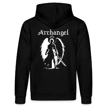 Archange - Combattant céleste - Sweat à capuche bio DRUMMER Stanley/Stella Unisexe - noir - Dos - Marisol (170cm)