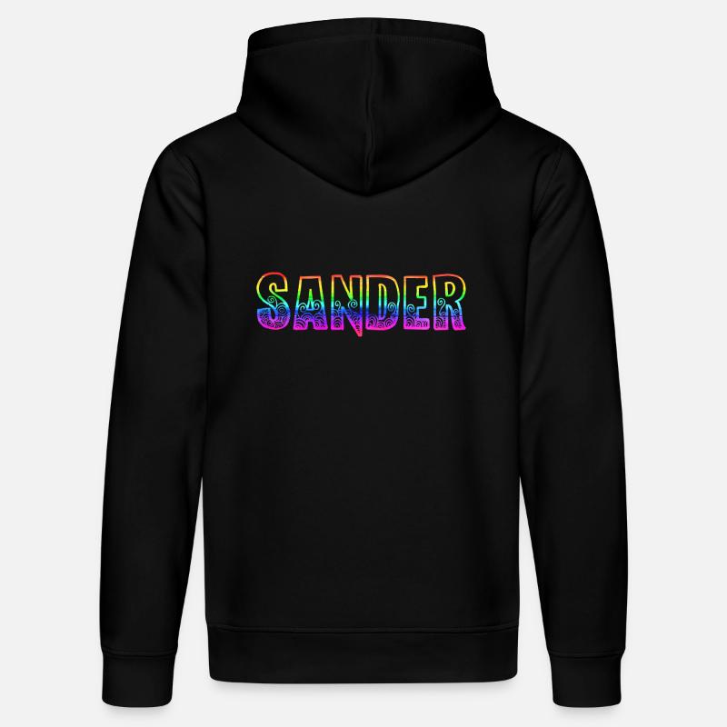sander rs regenbogen - Stanley/Stella Unisex Bio-Hoodie DRUMMER  - Schwarz