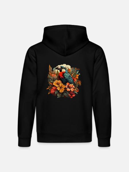 Tropical - Stanley/Stella DRUMMER Unisex Organic Hoodie - black
