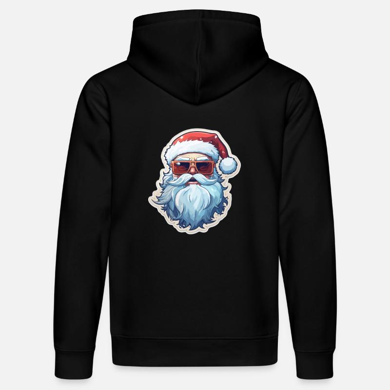 Weihnachtsmann - Illustration - Stanley/Stella Unisex Bio-Hoodie DRUMMER - Schwarz
