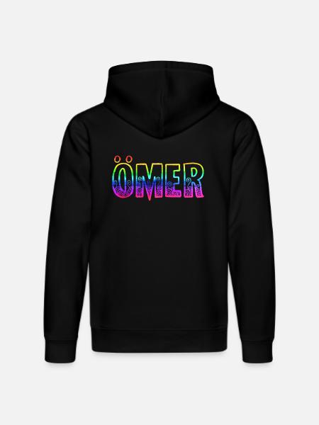 Ömer RS Rainbow - Stanley/Stella DRUMMER Unisex Organic Hoodie - black