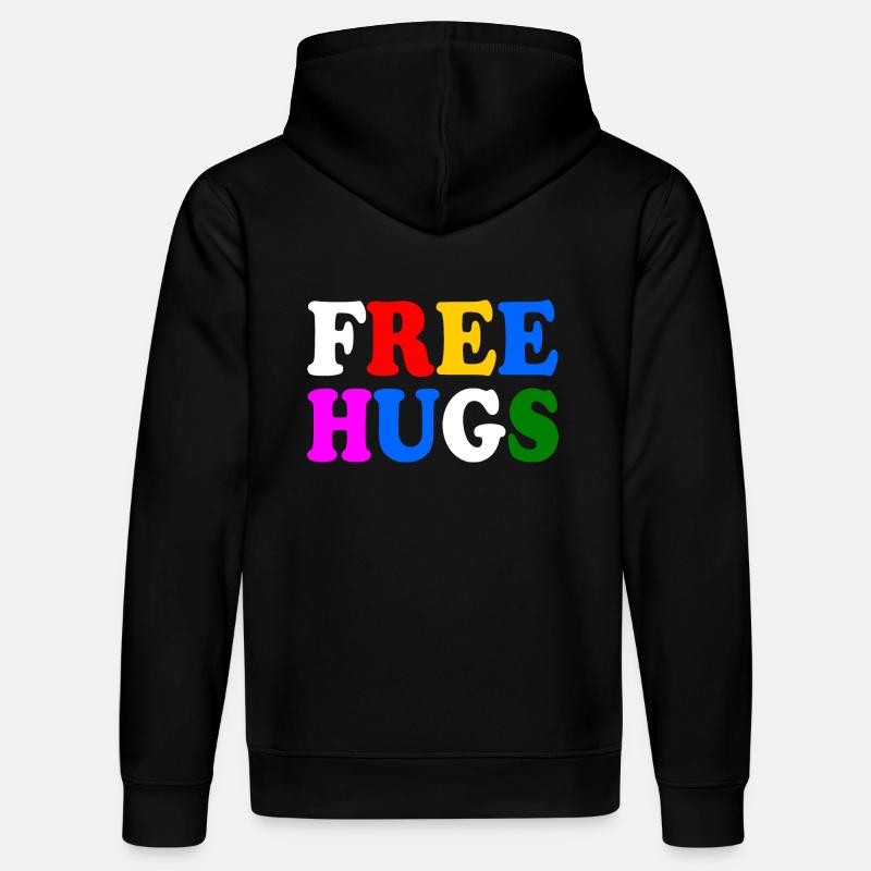 Free hugs - Sweat à capuche bio DRUMMER Stanley/Stella Unisexe - noir