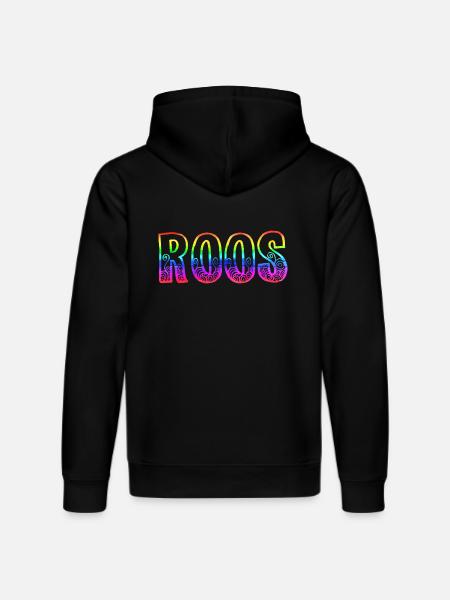 roos rs regenbogen - Stanley/Stella Unisex Bio-Hoodie DRUMMER - Schwarz