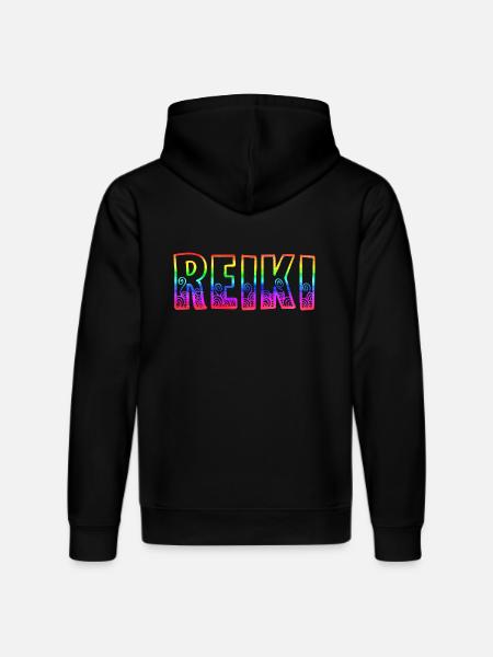 Reiki RS Rainbow - Stanley/Stella DRUMMER Unisex Organic Hoodie - black