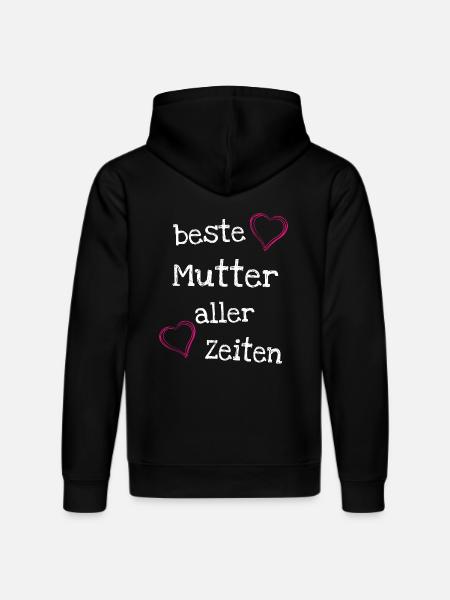 Beste Mutter aller Zeiten - Stanley/Stella Unisex Bio-Hoodie DRUMMER - Schwarz