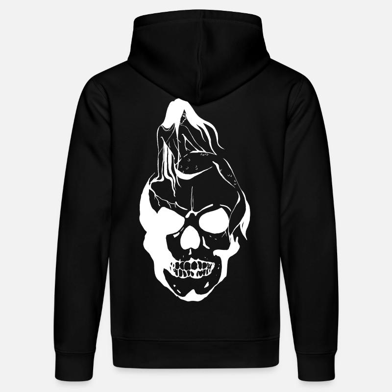 Sirène sur Skull - Sweat à capuche bio DRUMMER Stanley/Stella Unisexe - noir